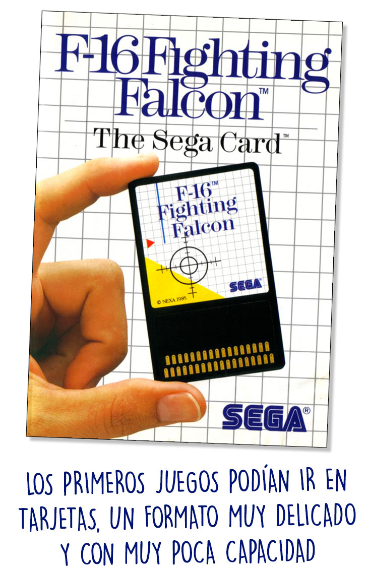 Sega Card del juego F16 Fighting Falcon